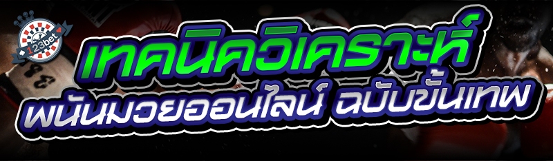 เทคนิควิเคราะห์ พนันมวยออนไลน์ ฉบับขั้นเทพ